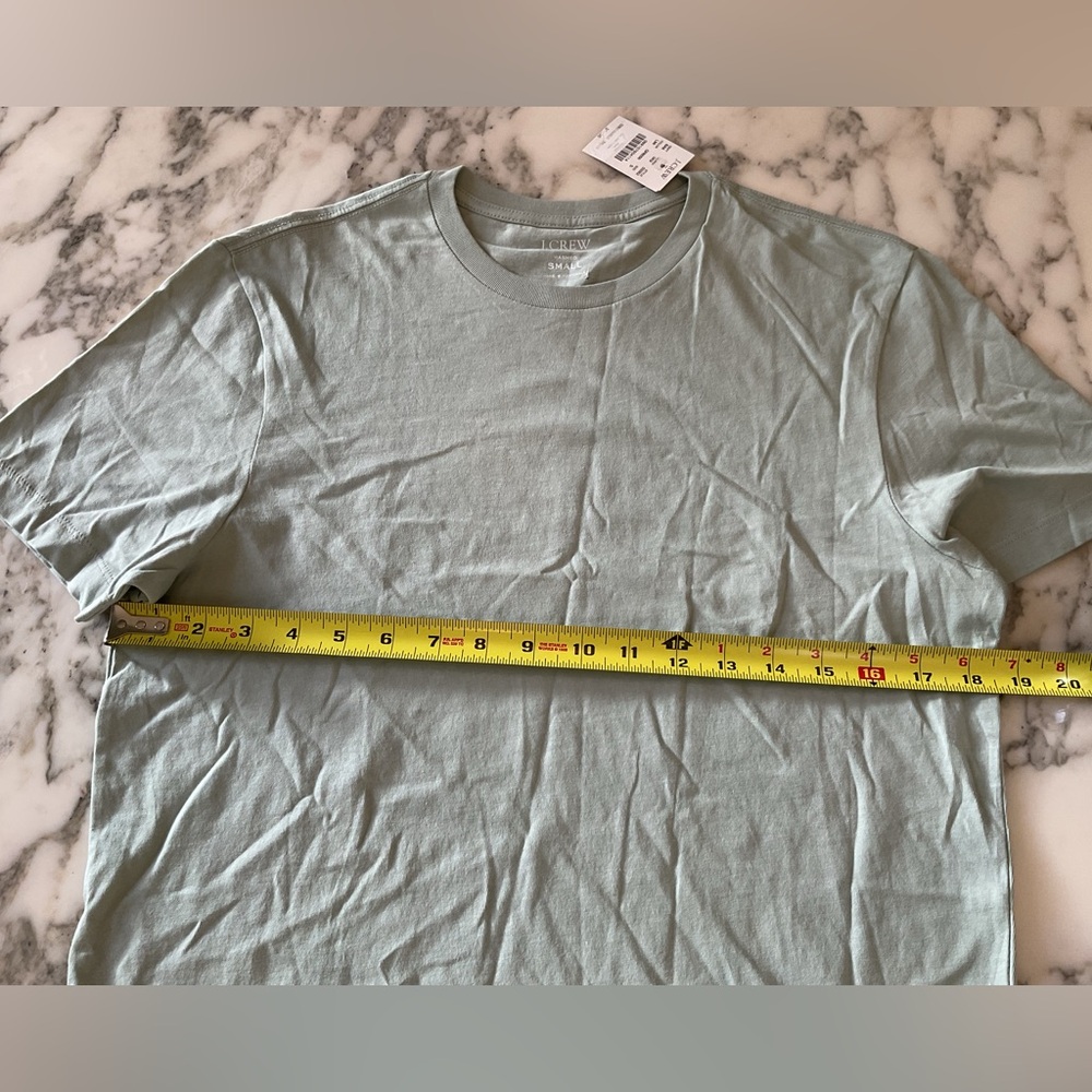 NWT J. Crew Men's Topiary Green Washed Jersey Tee - Picture 3 of 6